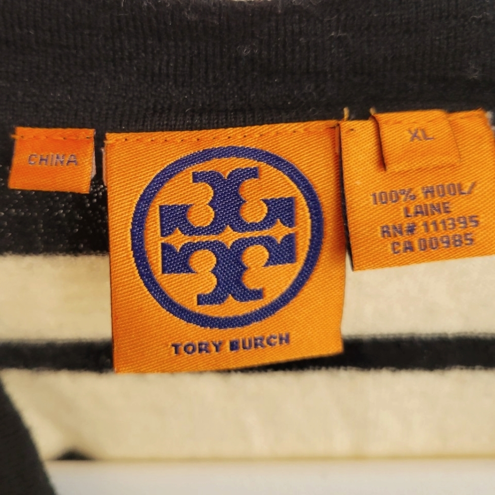 Tory Burch Contrast Cardigan With Logo Buttons
